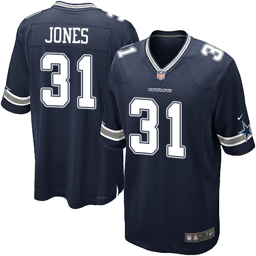 Men's Dallas Cowboys #31 Byron Jones Game Navy Blue Team Color NFL Jersey