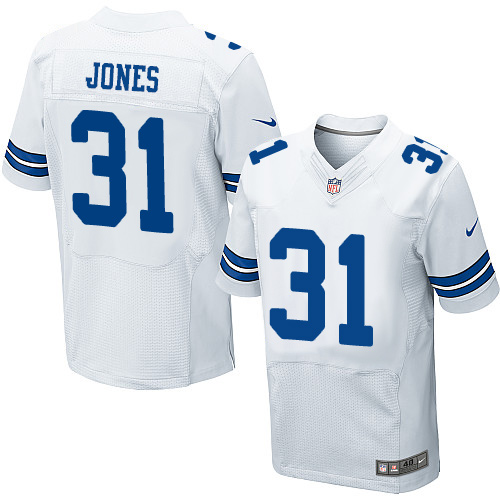 Men's Dallas Cowboys #31 Byron Jones Elite White NFL Jersey
