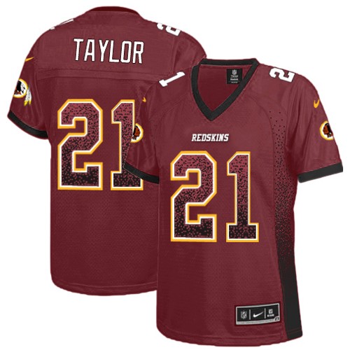 Women's Washington Redskins #21 Sean Taylor Limited Burgundy Red Drift Fashion NFL Jersey