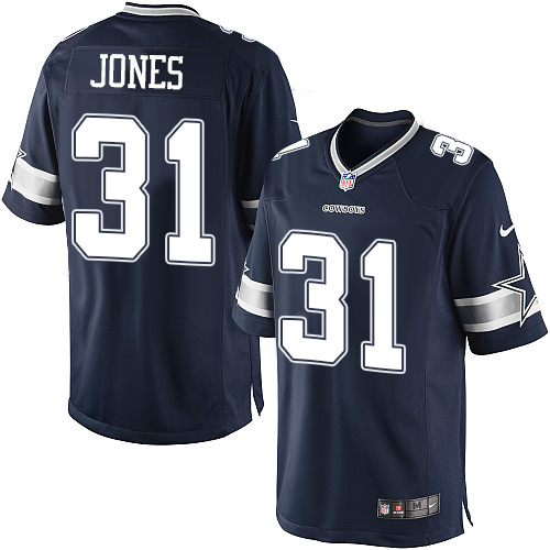Youth Dallas Cowboys #31 Byron Jones Limited Navy Blue Team Color NFL Jersey