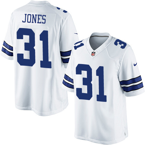 Youth Dallas Cowboys #31 Byron Jones Elite White NFL Jersey